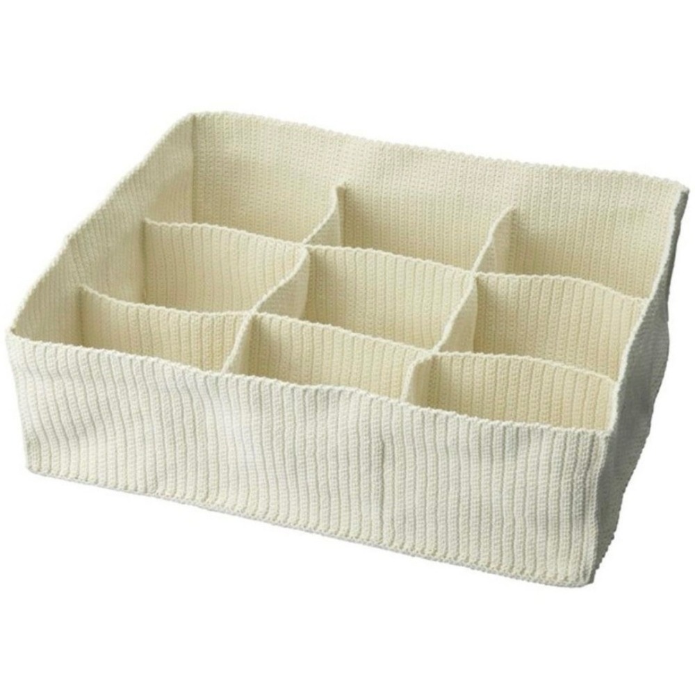 IKEA Komplement Drawer Organizer Cream Woven 9 Compartment Storage Basket